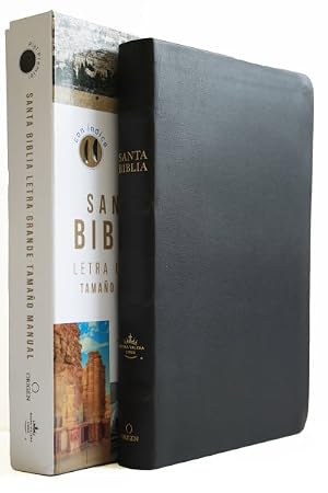 Imagen del vendedor de Santa Biblia : Reina-Valera 1960, Piel Premier, negro, tama�o manual, Letra grande / Reina-Valera 1960, Black, Bonded Leather, Hand Sized, Giant Lettered -Language: Spanish a la venta por GreatBookPrices