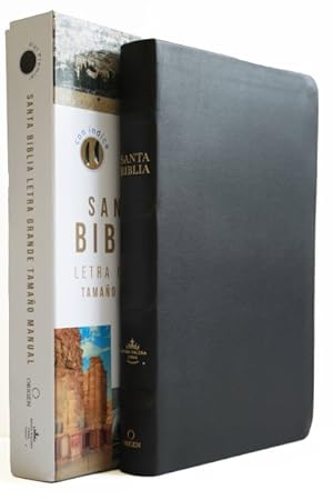 Seller image for Santa Biblia : Reina-Valera 1960, Piel Premier, negro, tamao manual, Letra grande / Reina-Valera 1960, Black, Bonded Leather, Hand Sized, Giant Lettered -Language: Spanish for sale by GreatBookPrices