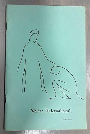 Bild des Verkufers fr Voices International Spring 1968 An International Literary Quarterly of the Arts Volume 3, N. 1 May Spring 1968 zum Verkauf von biblioboy