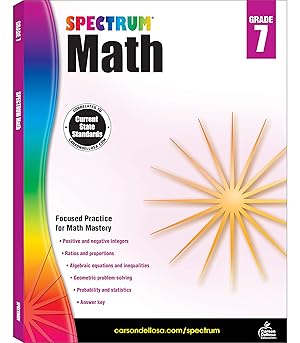 Immagine del venditore per Spectrum 5th Grade Math Workbooks, Fractions, Geometry, Algebra Prep, Decimals, Volume, Area, Graphing, and More Mathematics, Classroom or Homeschool Curriculum venduto da Dream Books Co.