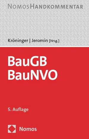 Bild des Verkufers fr Baugesetzbuch, Baunutzungsverordnung: BauGB, BauNVO : Handkommentar zum Verkauf von AHA-BUCH GmbH