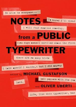 Image du vendeur pour Notes from a Public Typewriter mis en vente par GreatBookPrices