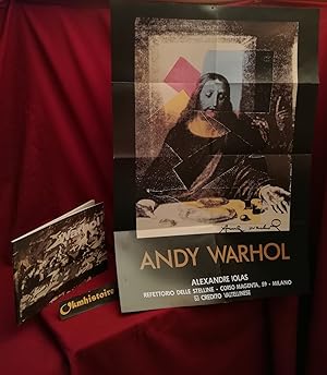 Seller image for WARHOL - Il Cenacolo ----------- +++ Supper Exhibition Signed Rare Poster by Iolas Gallery for sale by Okmhistoire