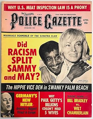 National Police Gazette April 1968 (Sammy Davis Jr. & May Britt cover)