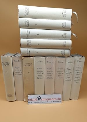 Bild des Verkufers fr Goethes Werke ; Hamburger Ausgabe in 14 Bnden ; Band 1-5 , 7-14 (BAND 6 FEHLT!!!) ; (13 Bnde) zum Verkauf von Roland Antiquariat UG haftungsbeschrnkt