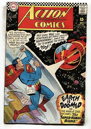 Action Comics #342--1966-- SUPERMAN-- Earth is Doomed--VG