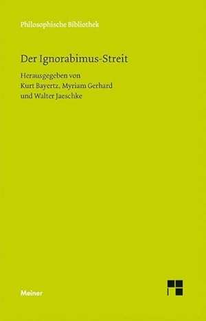 Image du vendeur pour Der Ignorabimus-Streit mis en vente par BuchWeltWeit Ludwig Meier e.K.