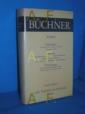 Imagen del vendedor de Smtliche Werke. Georg Bchner. Hrsg. von Paul Stapf / Tempel-Klassiker a la venta por Antiquarische Fundgrube e.U.