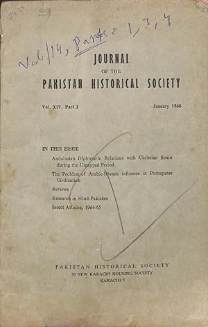 Seller image for Journal of the Pakistan Historical Society Vol. XIV, Part I for sale by Majestic Books