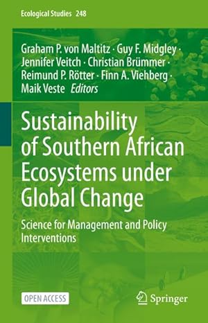 Immagine del venditore per Sustainability of Southern African Ecosystems under Global Change venduto da BuchWeltWeit Ludwig Meier e.K.