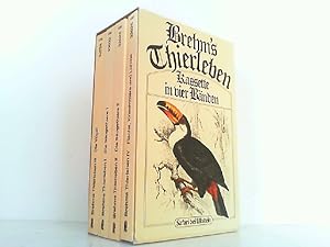 Brehm's Thierleben - Kassette in vier Bänden (KOMPLETT im Schuber) - Die Säugethiere/ Die Vögel/ ...