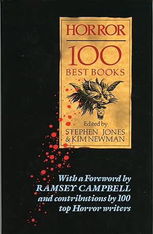 Bild des Verkufers fr HORROR: 100 BEST BOOKS zum Verkauf von Currey, L.W. Inc. ABAA/ILAB