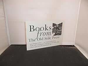 Seller image for Books from the Old Stile Press (Circa 1998/99) for sale by Provan Books