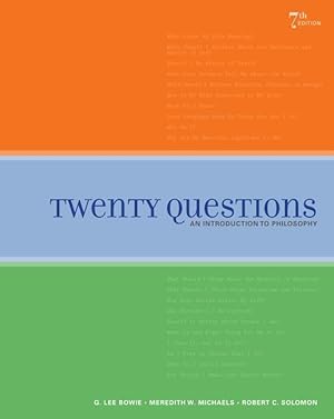 Seller image for Twenty Questions: An Introduction to Philosophy for sale by moluna