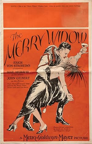 Imagen del vendedor de The Merry Widow (Original pressbook for the 1925 film) a la venta por Royal Books, Inc., ABAA