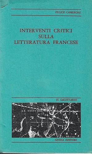 Interventi critici sulla letteratura francese