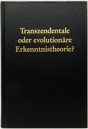 Imagen del vendedor de Transzendentale oder Evolutionre Erkenntnistheorie ? a la venta por Antiquariat Richart Kulbach