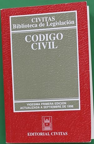 Imagen del vendedor de Cdigo civil a la venta por Librera Alonso Quijano