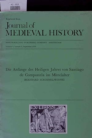 Seller image for Die Anfnge des Heiligen Jahres von Santiago de Compostela im Mittelalter. AC-3523. Volume 4, number 3, September 1978 for sale by Antiquariat Bookfarm