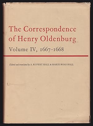 Bild des Verkufers fr The Correspondence of Henry Oldenburg: Volume IV [4], 1667-1668 zum Verkauf von JNBookseller