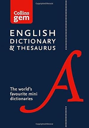 Seller image for English Gem Dictionary and Thesaurus: The world  s favourite mini dictionaries (Collins Gem Dictionaries) for sale by WeBuyBooks 2