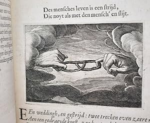 Emblemata of zinne-werck voorghestelt. In Beelden, ghedichten, en breeder uijt-legginghen tot uij...