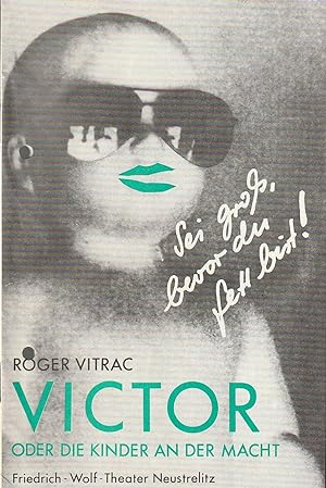 Seller image for Programmheft Roger Vitrac VICTOR oder DIE KINDER AN DER MACHT Premiere 9. Oktober 1988, Heft 29 / 88 for sale by Programmhefte24 Schauspiel und Musiktheater der letzten 150 Jahre