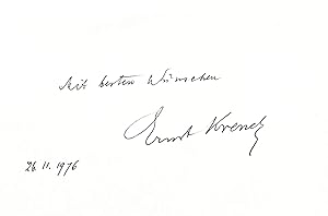 Seller image for Eigenh. Albumblatt mit U. for sale by Eberhard Kstler Autographen&Bcher oHG