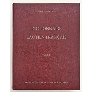 Dictionnaire Laotien - Francais. Tome I. [Volume 1 ONLY]