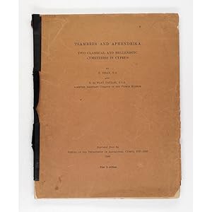 Tsambres and Aphendrika. Two Classical and Hellenistic Cemetries in Cyprus.