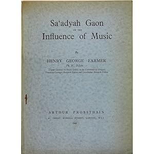 Sa'adyah Gaon on the Influence of Music