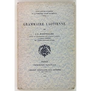 Seller image for Grammaire Laotienne. for sale by Books of Asia Ltd, trading as John Randall (BoA)