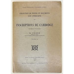 Inscriptions du Cambodge. Volume VII.