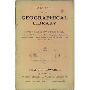 Catalogue of the Geographical Library of Ernest George Ravenstein, F.R.G.S., author of The Russia...