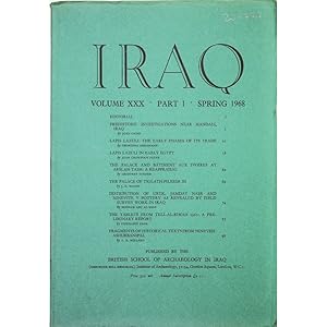 Iraq. Volume XXX. Part 1.