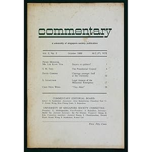 Commentary. A University of Singapore Society publication. Vol.2, No.2.