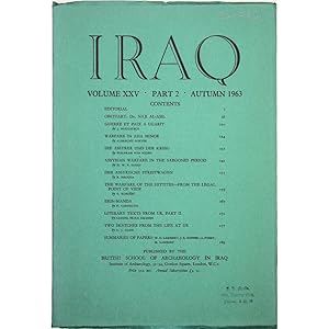 Iraq. Volume XXV. Part 2.