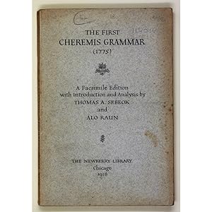 The First Cheremis Grammar (1775). A Facsimile Edition with Introduction and Analysis.