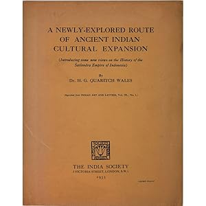 Seller image for A newly-explored Route of Ancient Indian Cultural Expansion. (Introducing some new views on the history of the Sailendra Empire of Indonesia). for sale by Books of Asia Ltd, trading as John Randall (BoA)