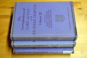 Seller image for The Correspondence of Lord Acton and Richard Simpson [3 Volumes] for sale by HALCYON BOOKS