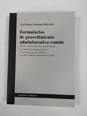 Bild des Verkufers fr Formularios de procedimiento administrativo comn. zum Verkauf von TraperaDeKlaus