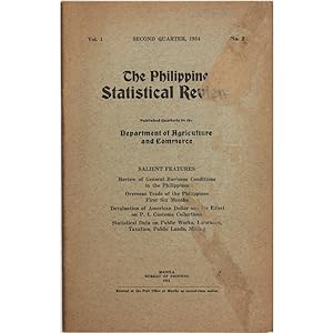 The Philippine Statistical Review. Vol.I. No.2. Second quarter, 1934.