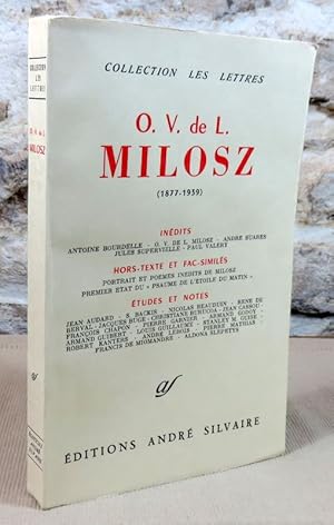 Imagen del vendedor de O.V. de L. Milosz (1877-1939). a la venta por Latulu