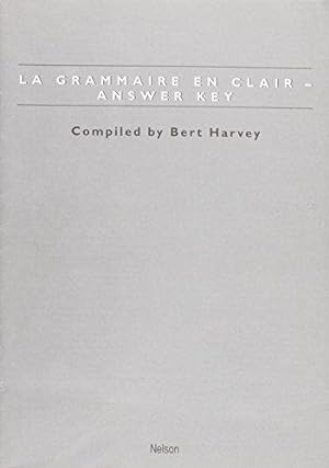 Seller image for La Grammaire En Clair: Answer Key for sale by WeBuyBooks