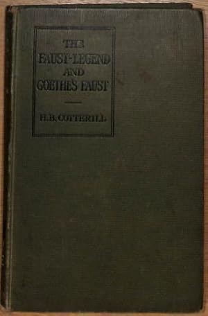 Seller image for The Faust-Legend and Goethes Faust for sale by WeBuyBooks