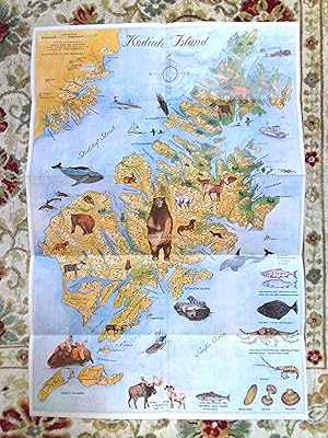 PICTORIAL MAP OF KODIAK ISLAND [CARTOON MAP]