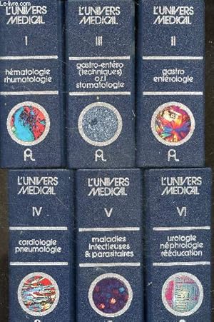 Imagen del vendedor de L'univers medical - Lot de 14 classeurs : I + II + III + IV + V + VI + VII + VIII + IX + X + 1 + 2 + 3 + 4 - hematologie, rhumatologie, gastro enterologie, cardiologie, pneumologie, stomatologie, orl, maladies infectieuses et parasitaires, pediatrie, . a la venta por Le-Livre