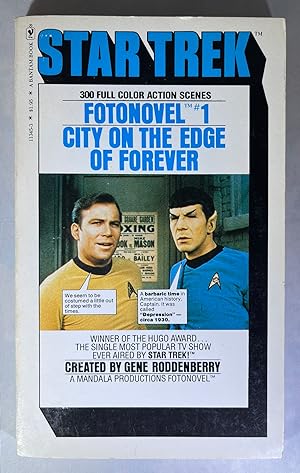 Imagen del vendedor de Star Trek FOTONOVEL #1: City on the Edge of Forever a la venta por Space Age Books LLC