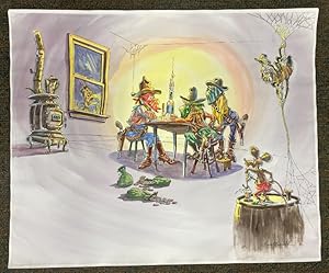 Immagine del venditore per ORIGINAL ARTWORK ILLUSTRATED BY ERNEST FRANKLIN FROM THE "BUSTER MESQUITE'S COWBOY BAND" CHILDREN'S BOOK CONCEIVED AND DESIGNED BY ERNIE BULOW venduto da BUCKINGHAM BOOKS, ABAA, ILAB, IOBA