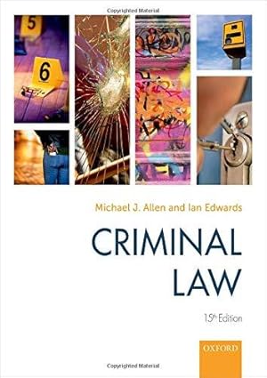 Bild des Verkufers fr Criminal Law zum Verkauf von WeBuyBooks